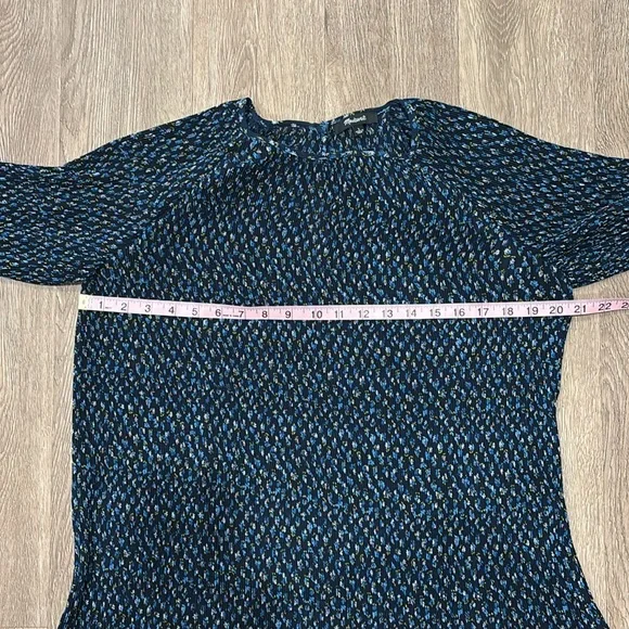 Madewell Plisse Dress. Size L. - Picture 7 of 10